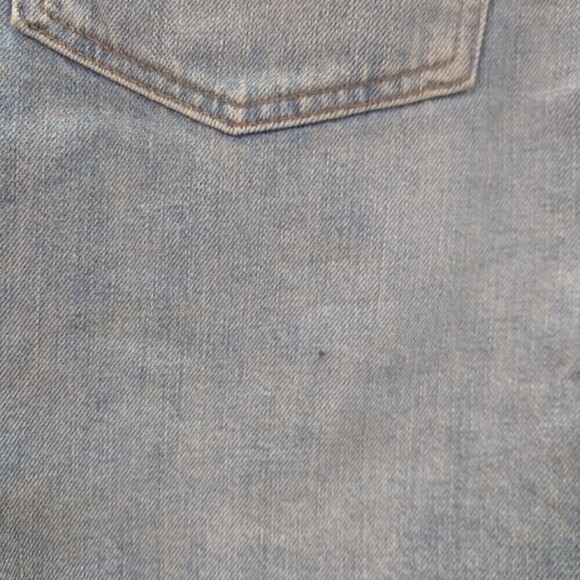 *2/$25* Madewell Rigid Denim Mini Skirt 28 Waist Womens Light Wash Raw Hem L4531 - Picture 10 of 10